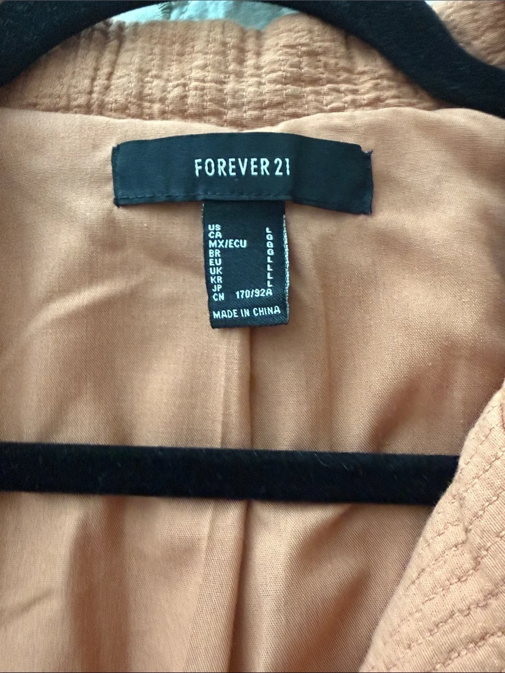 100% cotton Rust Orange Double-Breasted Blazer